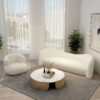 Nordic apartment curved home living room sofa