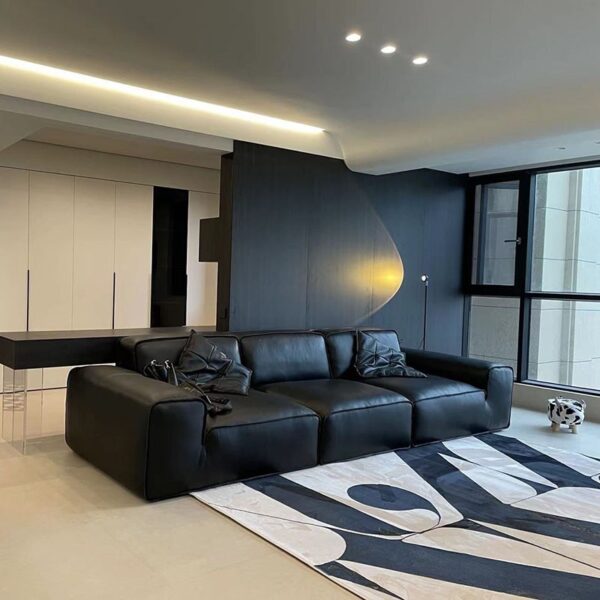 Big Black Bull Sofa