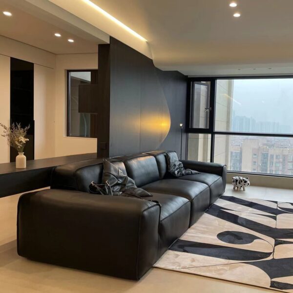 Big Black Bull Sofa
