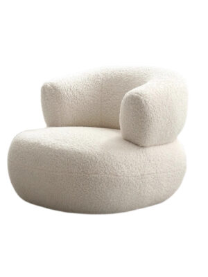 ivory white arm chair