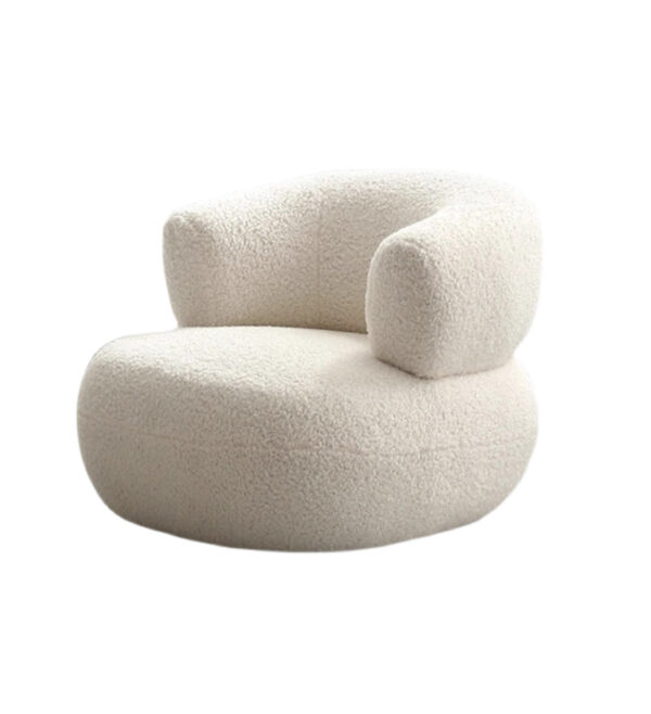 ivory white arm chair