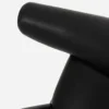 Black Leather OX Chair With Ottoman
