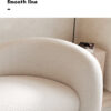 Nordic apartment curved home living room sofa