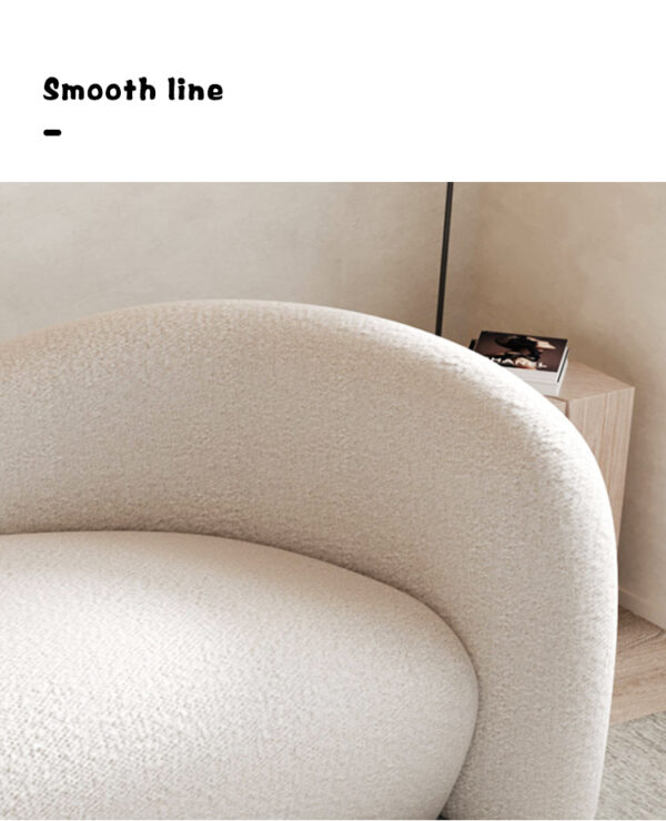 Nordic apartment curved home living room sofa