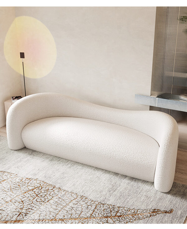 Nordic apartment curved home living room sofa