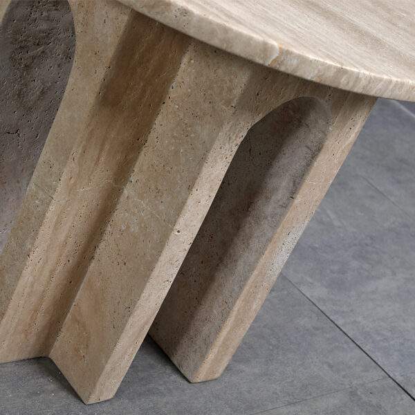 120cm Travertine Dining Table