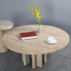 120cm Travertine Dining Table