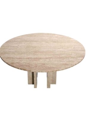 120cm Travertine Dining Table