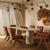 250CM Travertine Dining Table