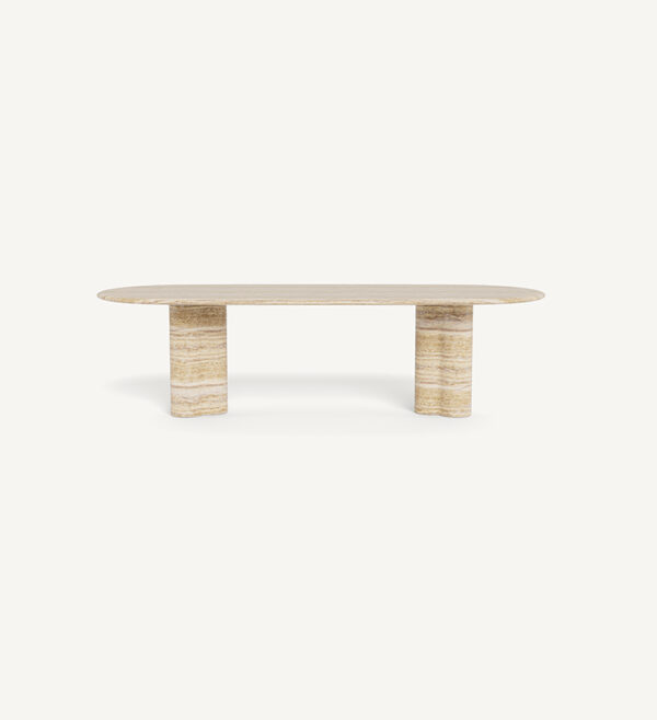 280CM Travertine Dining Table
