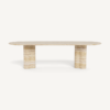 280CM Travertine Dining Table