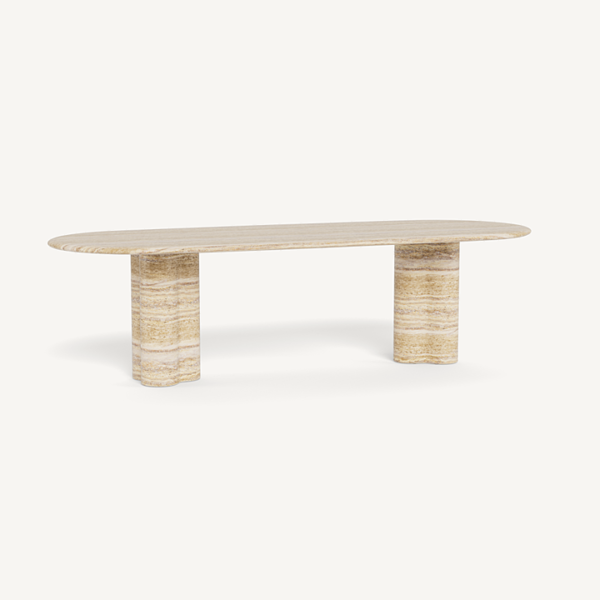 280CM Travertine Dining Table