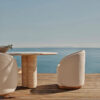 280CM Travertine Dining Table