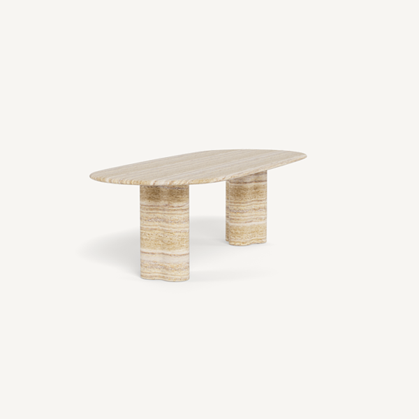 280CM Travertine Dining Table