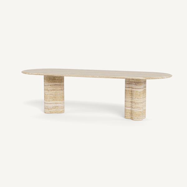280CM Travertine Dining Table