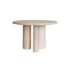 Round Travertine Dining Table