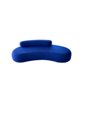 Klein Blue Curved Sofa