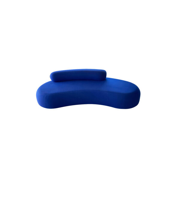 Klein Blue Curved Sofa