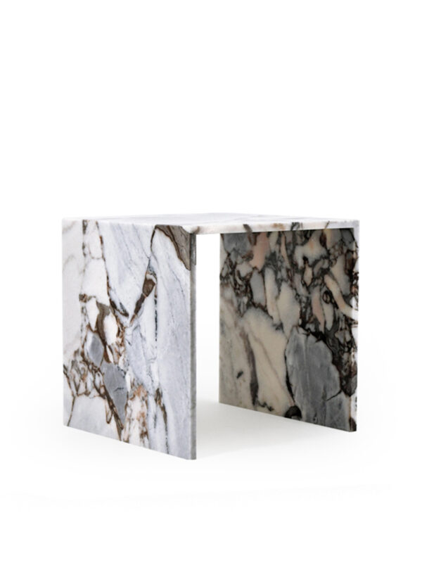 Bulgari Purple Marble Bedhead Corner Table