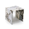 Bulgari Purple Marble Bedhead Corner Table