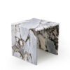 Bulgari Purple Marble Bedhead Corner Table