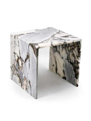 Bulgari Purple Marble Bedhead Corner Table