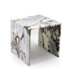 Bulgari Purple Marble Bedhead Corner Table