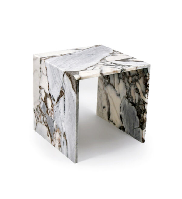 Bulgari Purple Marble Bedhead Corner Table