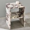 Bulgari Purple Marble Corner Table