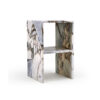 Bulgari Purple Marble Corner Table