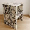 Bulgari Purple Marble Corner Table