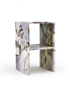 Bulgari Purple Marble Corner Table