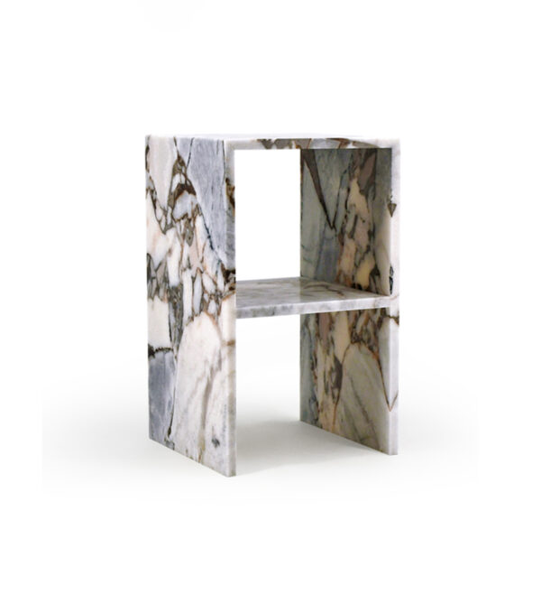 Bulgari Purple Marble Corner Table