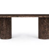 Dark Emperador Marble Dining Table