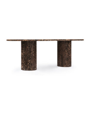 Dark Emperador Marble Dining Table