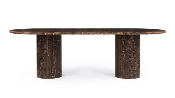 Dark Emperador Marble Dining Table