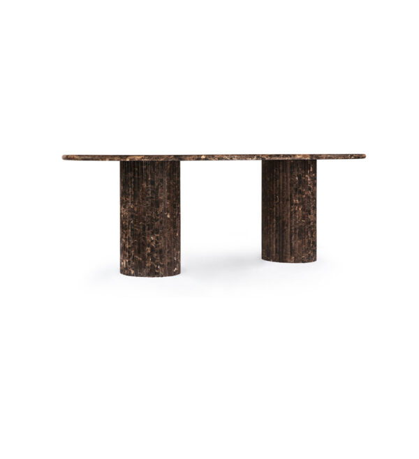 Dark Emperador Marble Dining Table