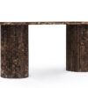 Dark Emperador Marble Dining Table