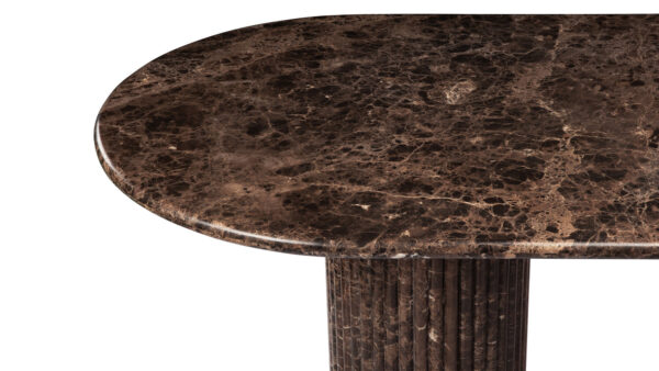 Dark Emperador Marble Dining Table