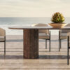 Dark Emperador Marble Dining Table