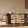 Dark Emperador Marble Dining Table