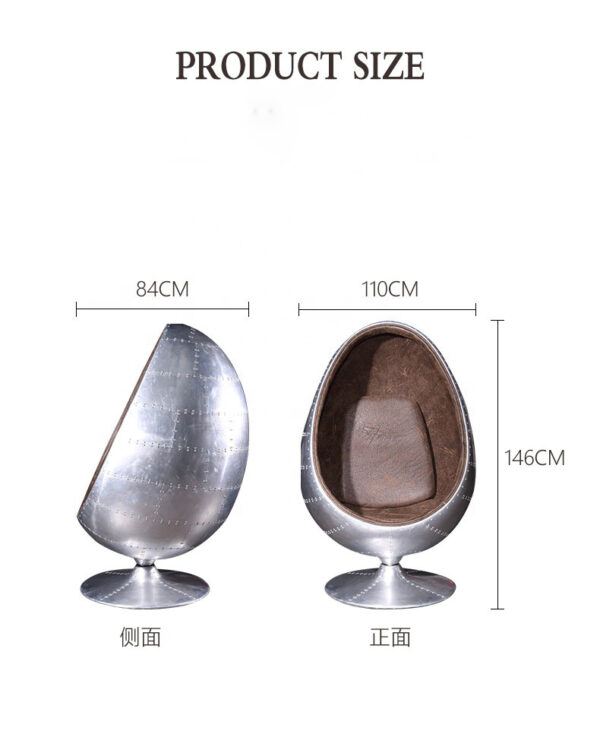 Fiberglass Aviator Egg Chair