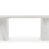  Fiore Bianco Marble Dining Table