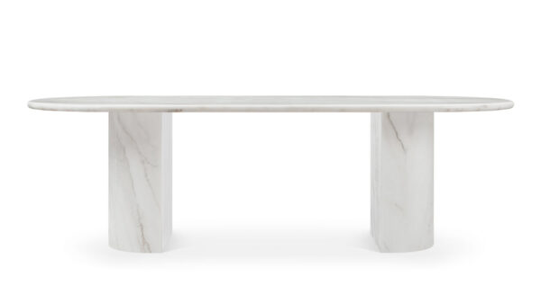  Fiore Bianco Marble Dining Table