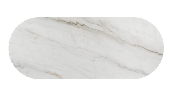  Fiore Bianco Marble Dining Table