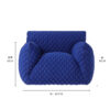 Klein Blue Single Sofa