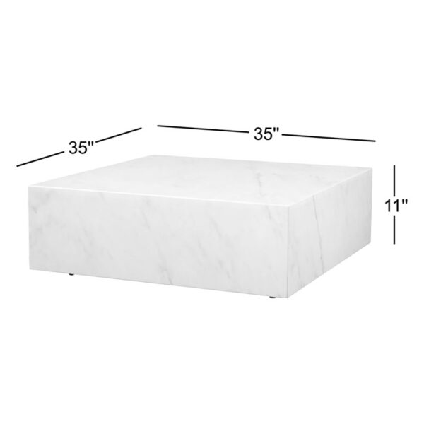 Lauren Black Gold Marble Coffee Table