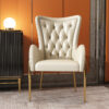 Grey Leather Dining Chair
