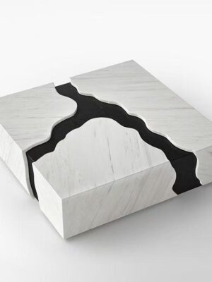 Square marble coffee table