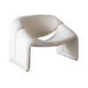 Luxury White Color Fabric Sofa Chair